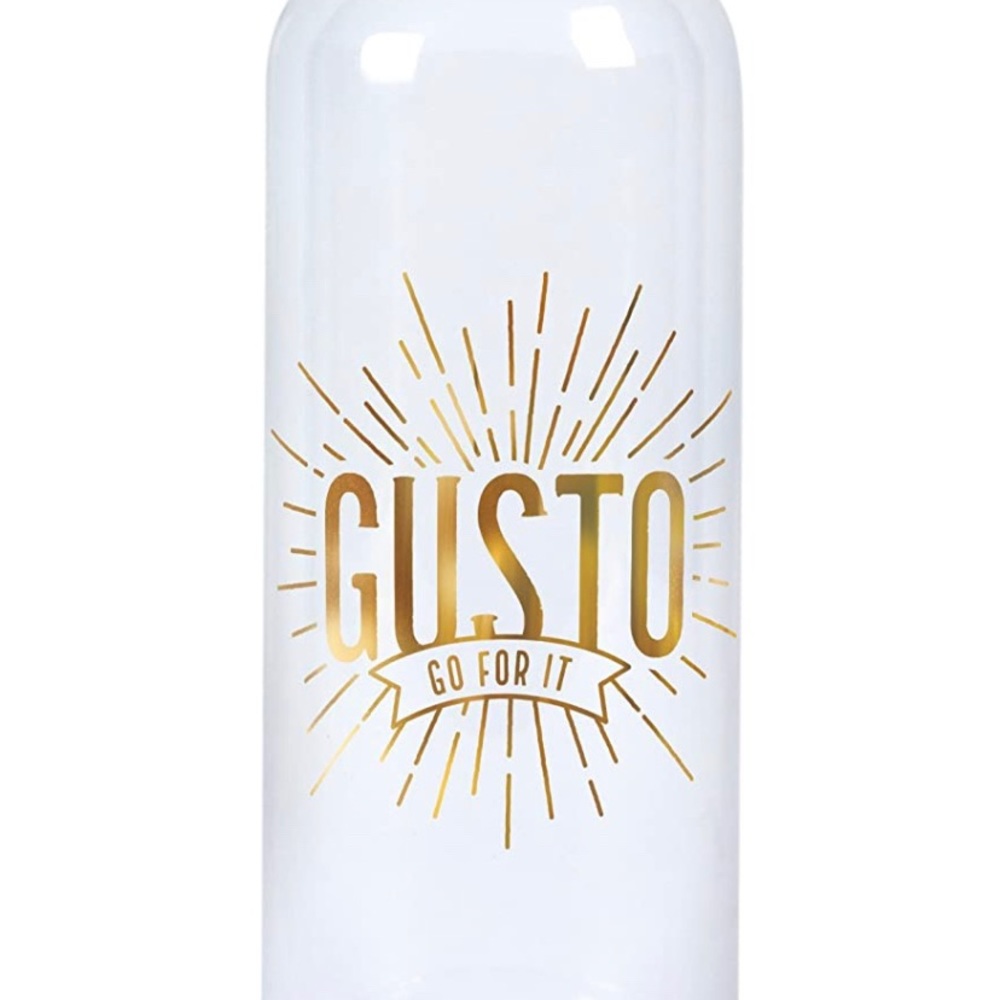 Fred BOTTLED UP Personal Decanter And Shot Glass, Gusto Go For It - 17oz